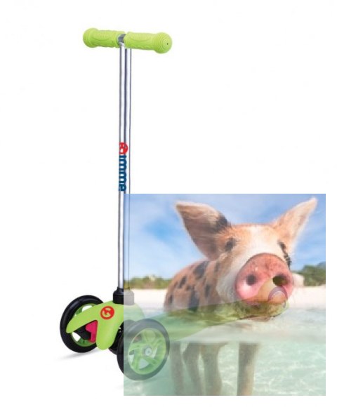 Hulajnoga trójkołowa balansowa KIMI - zielona