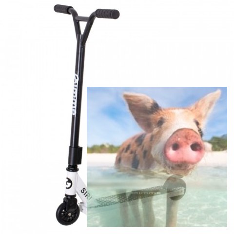 Hulajnoga wyczynowa SIRI (koła 100mm, szer. podestu 110mm) - biała