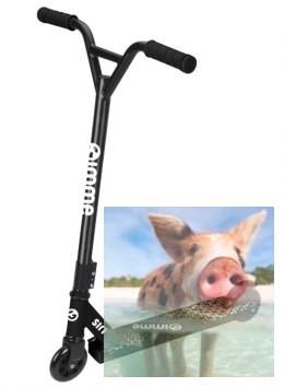 Hulajnoga wyczynowa SIRI (koła 100mm, szer. podestu 110mm) - czarna