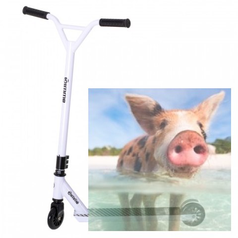 Hulajnoga wyczynowa STIV (koła 100mm, szer. podestu 110mm, wzmocniona konstrukcja) - biała