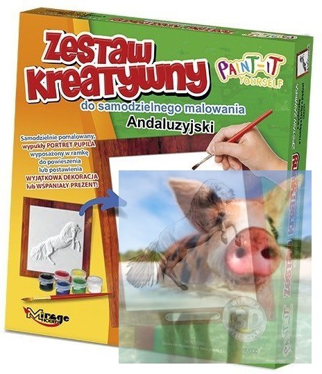 KONIE - Wypukła Malowanka Seria KONIE - ANDALUZYJSKI