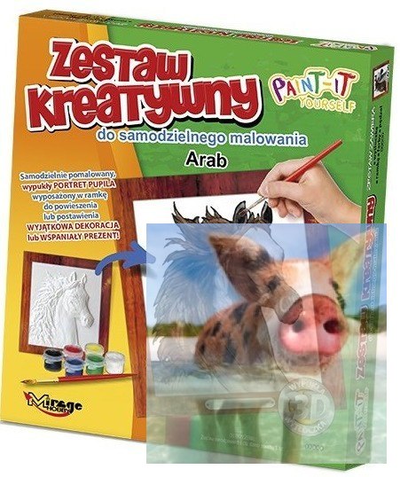 KONIE - Wypukła Malowanka Seria KONIE - ARAB