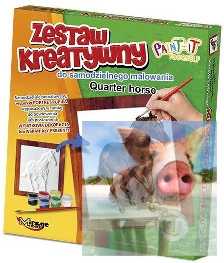 KONIE - Wypukła Malowanka Seria KONIE - QUARTER HORSE