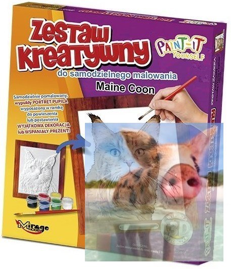 KOTY - Wypukła Malowanka Seria KOTY - MAINE COON