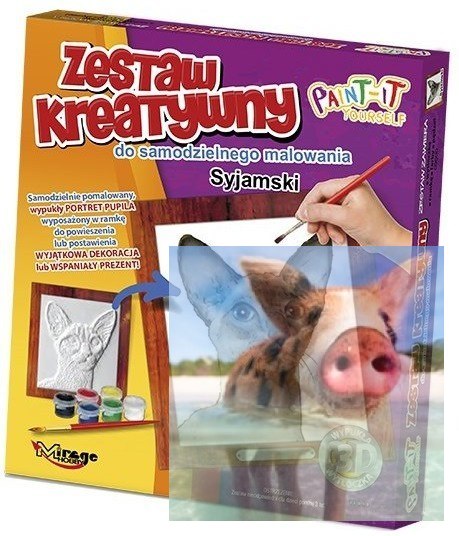 KOTY - Wypukła Malowanka Seria KOTY - SYJAMSKI