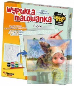 KWIATY - Wypukła Malowanka - FIOŁKI