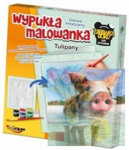 KWIATY - Wypukła Malowanka - TULIPANY