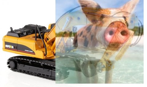 Koparka gąsienicowa (skala 1:50, ręczna obsługa)