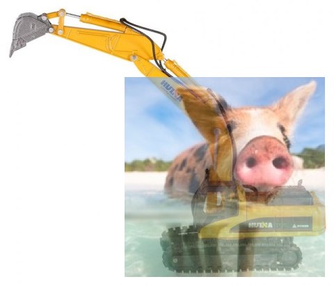 Koparka gąsienicowa (skala 1:50, ręczna obsługa)