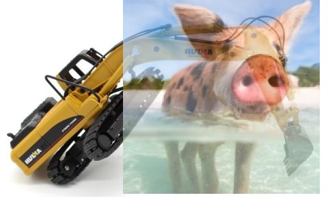 Koparka gąsienicowa (skala 1:50, ręczna obsługa)