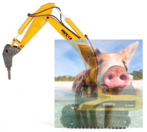 Koparka wiertnicza (skala 1:50, ręczna obsługa)