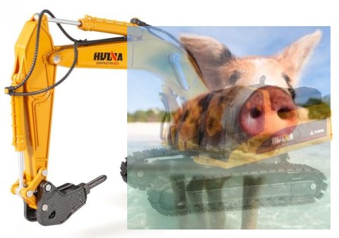 Koparka wiertnicza (skala 1:50, ręczna obsługa)