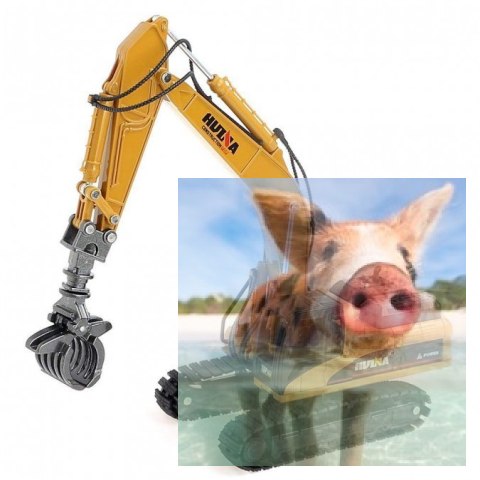 Koparka z chwytakiem (skala 1:50, ręczna obsługa)