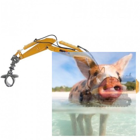 Koparka z chwytakiem (skala 1:50, ręczna obsługa)