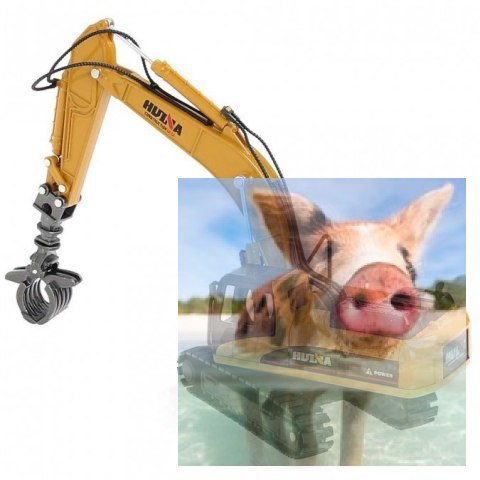 Koparka z chwytakiem (skala 1:50, ręczna obsługa)