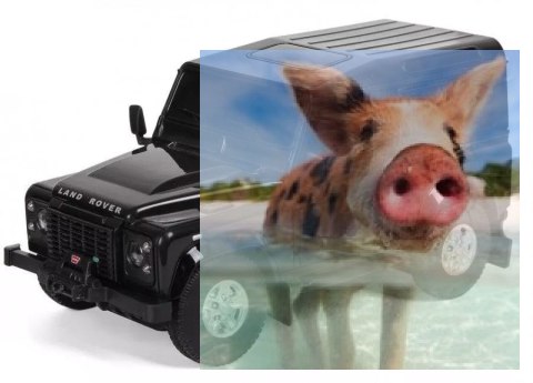 Land Rover Transformer Die Cast 1:32 RTR (zasilanie na baterie) - czarny