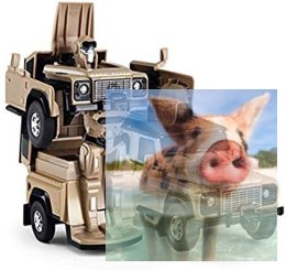Land Rover Transformer Die Cast 1:32 RTR (zasilanie na baterie) - żółty