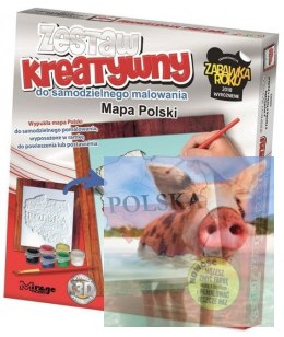 POLSKA - Wypukła Malowanka Seria POLSKA - Mapa Polski