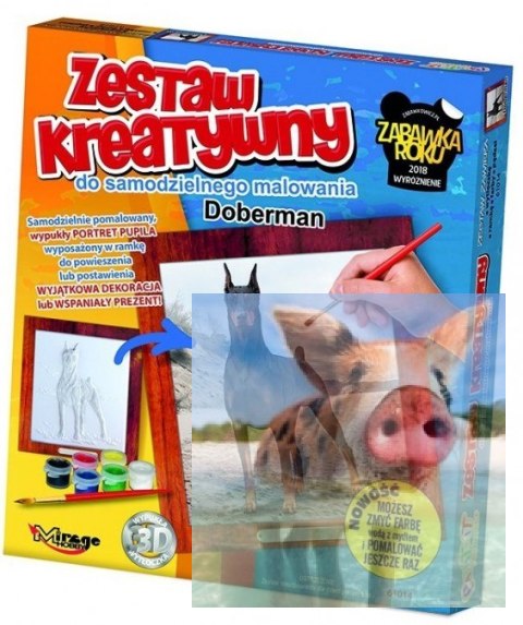 PSY - Wypukła Malowanka Seria PSY - Doberman