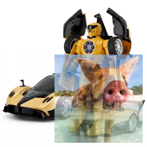 Pagani Transformer RASTAR 1:14 2.4GHz RTR (akumulator, ładowarka sieciowa) - Żółty