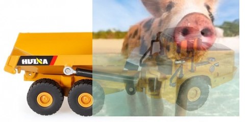 Przegubowa wywrotka (skala 1:50, ręczna obsługa) Przegubowa wywrotka (skala 1:50, ręczna obsługa)