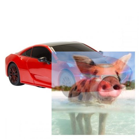 RS X MAN Transformer 1:14 2.4GHz RTR (akumulator, ładowarka USB) - Czerwony