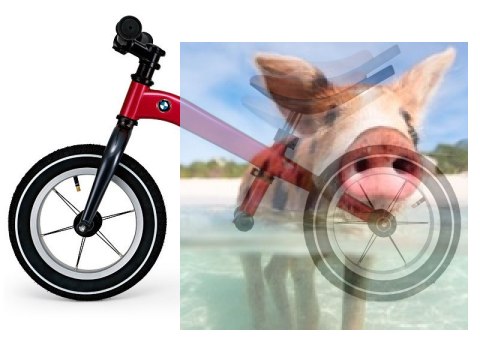 Rowerek biegowy BMW - czerwony