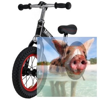 Rowerek biegowy MINI - czarny