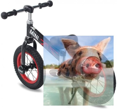 Rowerek biegowy MINI - czarny