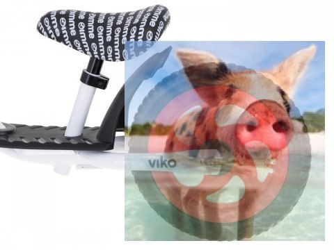 Rowerek biegowy Viko (koła 11" pianka EVA, wiek 3+, podest) - czerwony