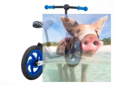 Rowerek biegowy Viko (koła 11" pianka EVA, wiek 3+, podest) - niebieski