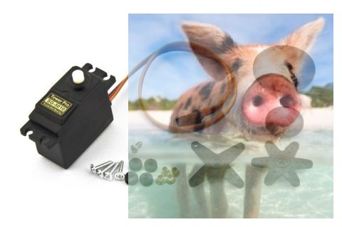 Serwo SG5010 (standard, 2kg/4.8V, 0.2sek/60*) - POSERWISOWE (Uszkodzona elektronika)