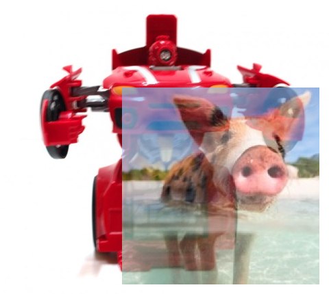 Transformer 27/40MHz RTR (14cm, zasięg do 15m, 3km/h) - Czerwony