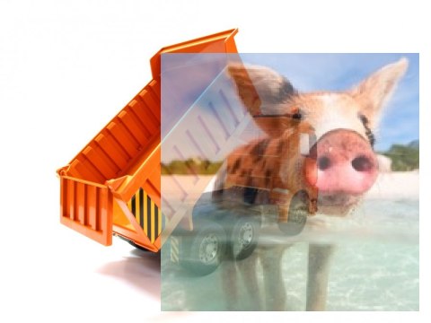 Wywrotka 1:20 (dźwięki, ręczne podnoszenie i opuszczanie przyczepy)