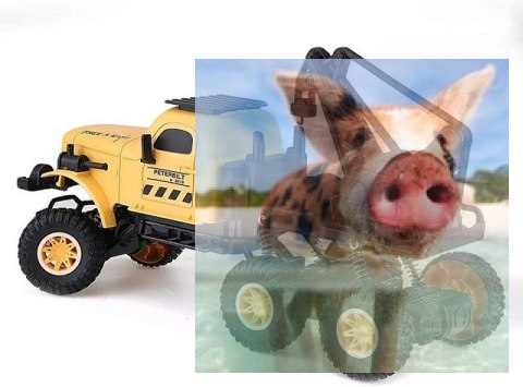 Ciężarówka wojskowa SL-194A (1:16, 4WD, 2.4G) Żółta