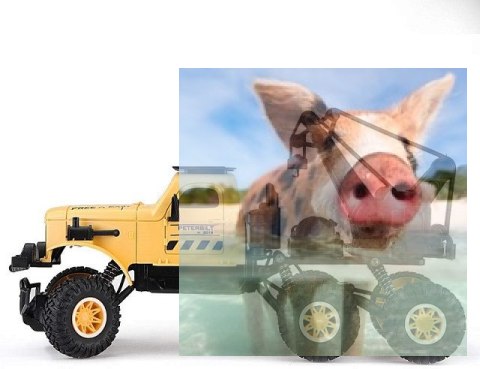 Ciężarówka wojskowa SL-194A (1:16, 4WD, 2.4G) Żółta