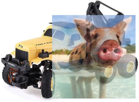 Ciężarówka wojskowa SL-194A (1:16, 4WD, 2.4G) Żółta