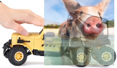 Ciężarówka wojskowa SL-194A (1:16, 4WD, 2.4G) Żółta