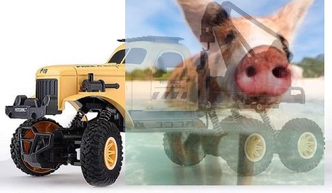 Ciężarówka wojskowa SL-194A (1:16, 4WD, 2.4G) Żółta