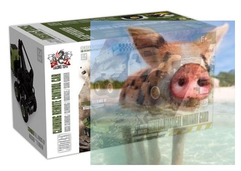 Ciężarówka wojskowa SL-195A (1:16, 6WD, 2.4G) Zielona