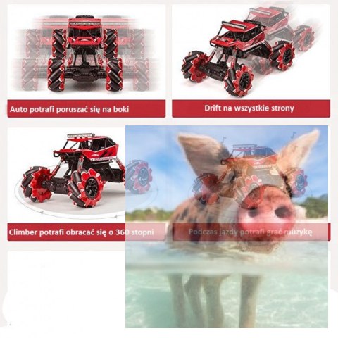 Drift Climber 4WD 1:16 2.4Ghz RTR - Czerwony