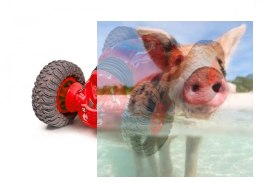 Mini Twist Car 1:18 2.4GHz, RTR - czerwony