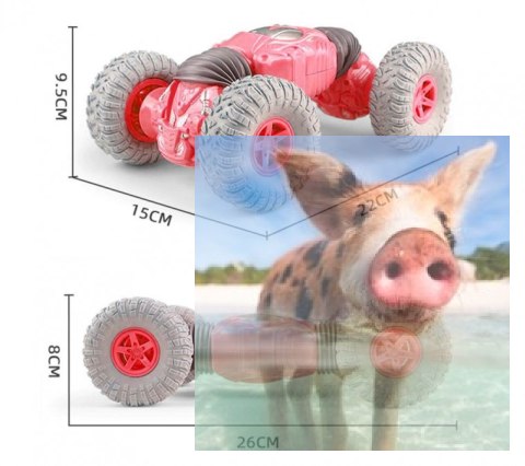 Mini Twist Car 1:18 2.4GHz, RTR - czerwony