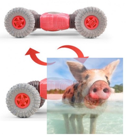 Mini Twist Car 1:18 2.4GHz, RTR - czerwony