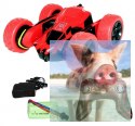 Mini samochód wyczynowy RC 1:28 - Czerwony