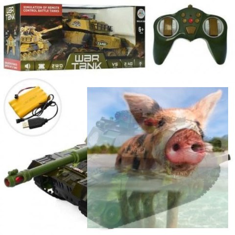 Czołg sparingowy Podczerwień 2.4GHz - Żółty