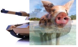 M1 Abrams ASG RTR 1:24 Strzela kulkami BB- Żółty