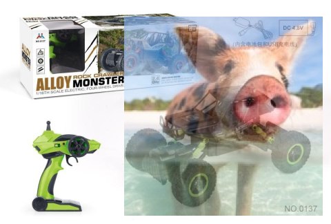 ROCK CRAWLER ALLOY MONSTER 4WD 1:16 (Czarny)
