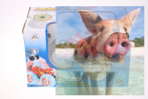 Samochód RC z kołem łopatkowym - Czerwony