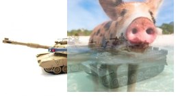 Zestaw wzajemnie walczących czołgów PK German Tiger i Abrams M1A2 1:28